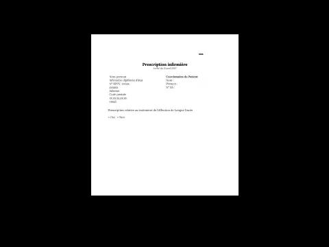 Modèle d’ordonnance